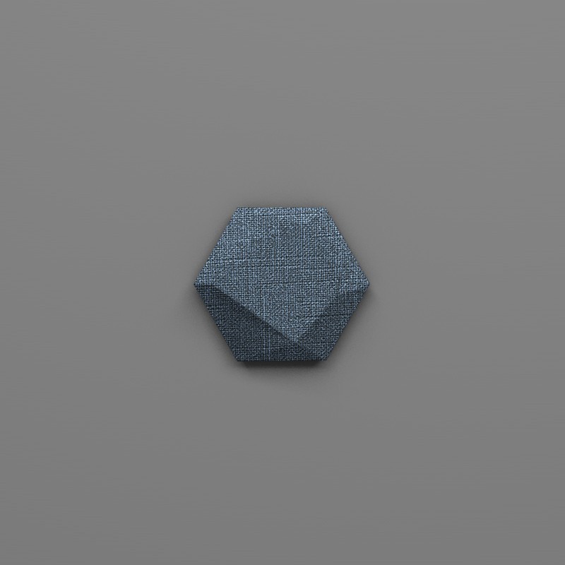 Hexa-30 Denim kék 3D falpanel