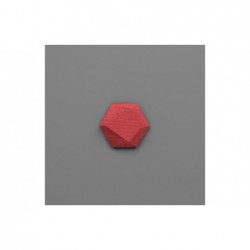 Hexa-32 Alizarin piros 3D falpanel